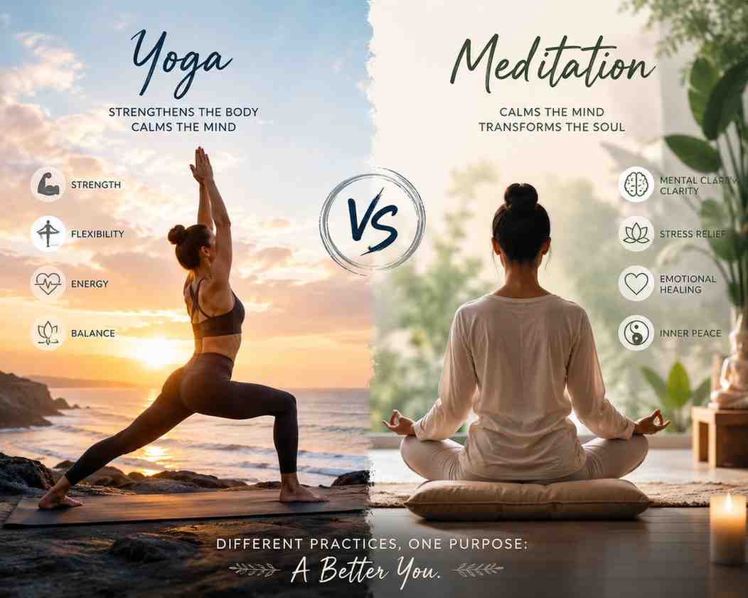 Meditation vs Yoga for Mental Peace: Which One Is Better for You?