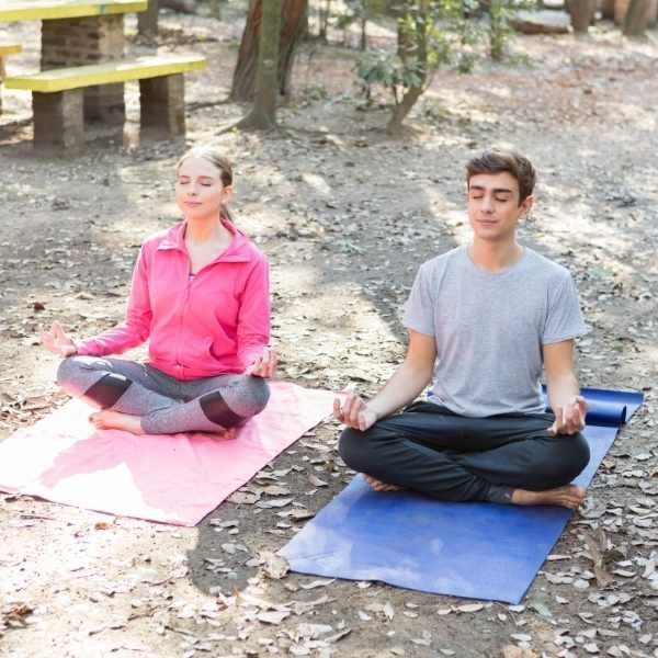 Two Teens are doing Yoga for Teenagers in Kolkata